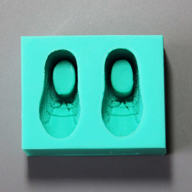 HB0866 Shoes silicone mold for cake fondant decoration