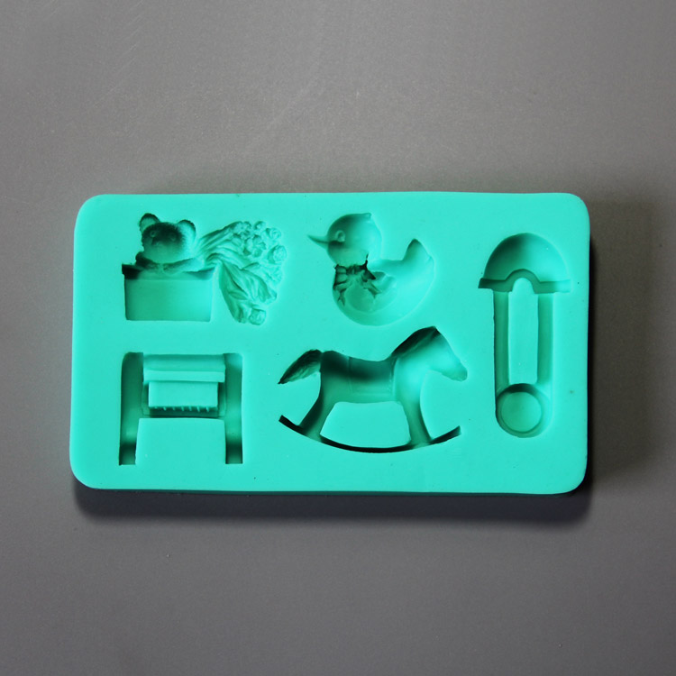 HB0888 Children toys silicone mold for cake fondant decoration