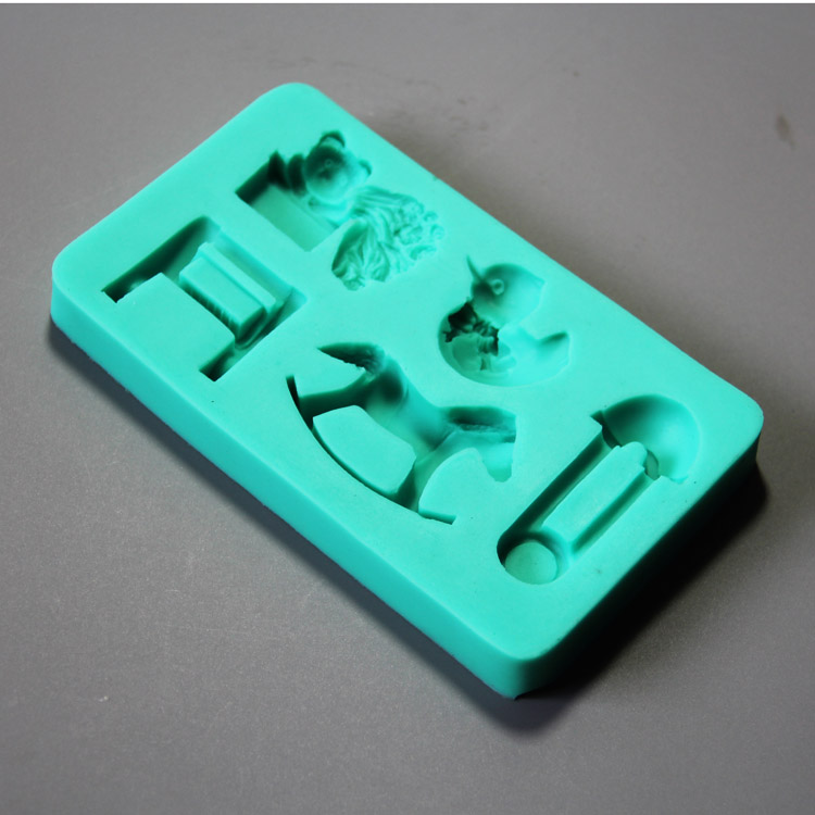 HB0888 Children toys silicone mold for cake fondant decoration