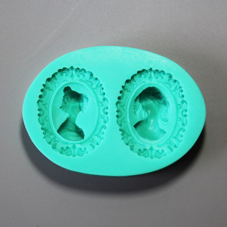 HB0897 Classic beauty silicone mold for cake fondant decoration