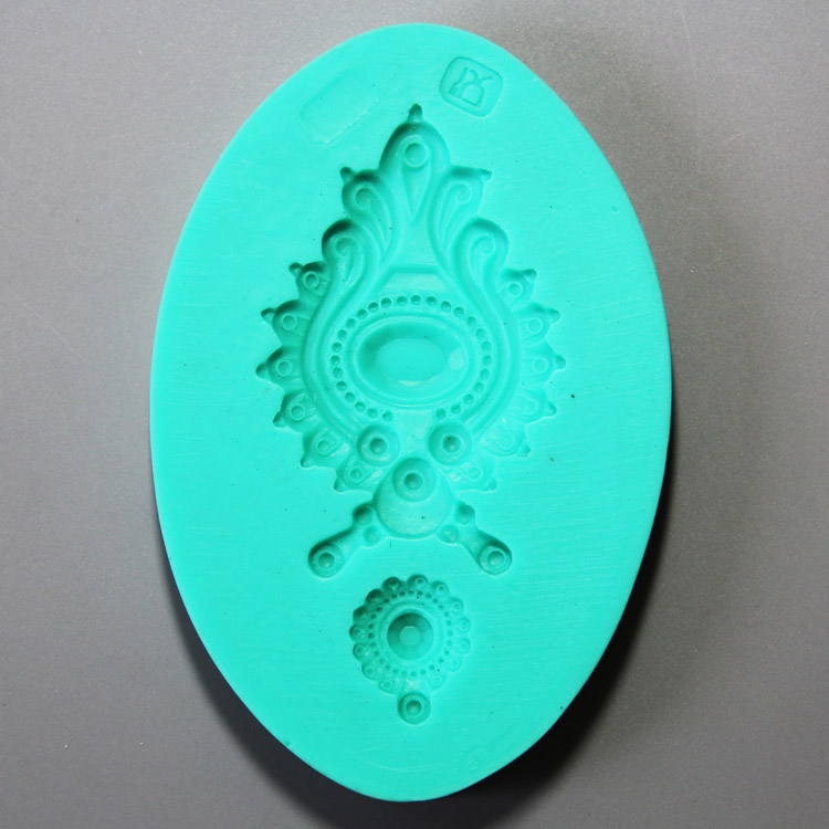 HB0899 Jewels silicone mold for cake fondant decoration