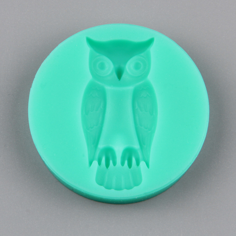 HB1001 New animal owl silicone cake decoration fondant mold