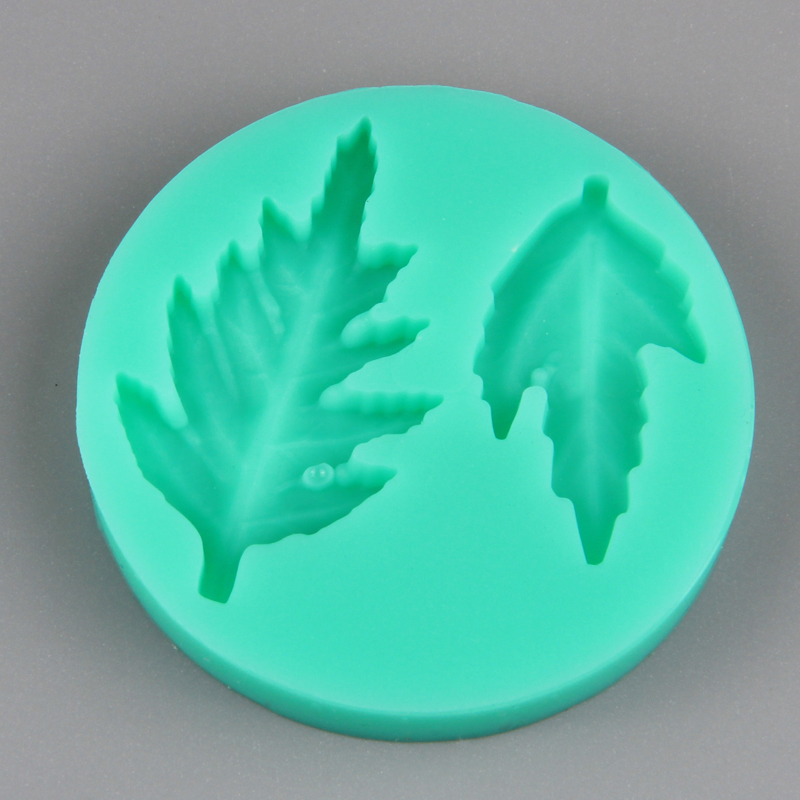 HB1019 New Hibiscus leaves design high quality silicone cake decoration mold