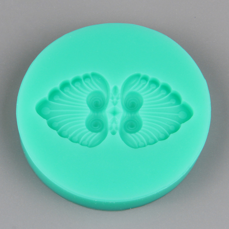 HB1021 New double flower silicone cake fondant mold