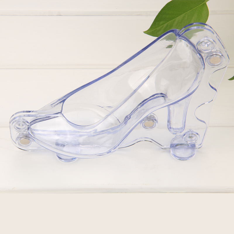 HB1059  Transparent Lady high heel shoe chocolate mould