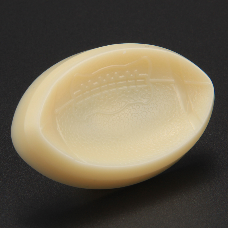 HB1066  Plastic 2pcs Rugby ball mould fondant pastry embosser set