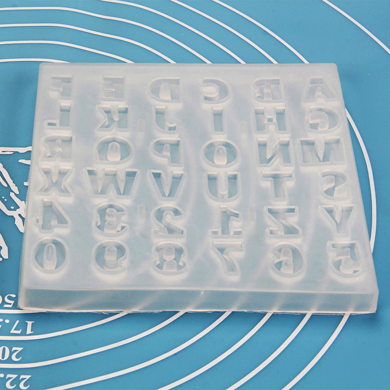 HB1097E Silicone Letters&Numbers Pattern Fondant mold