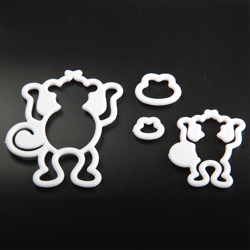 HB1099O Plastic Monkey Shape Cake Fondant Press Cookie Cutters Decoration Molds set