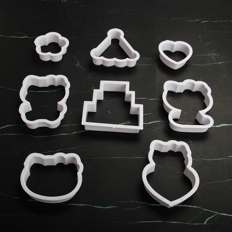 HB1101V Plastic Hello Kitty Shapes Cake Fondant Press Molds set