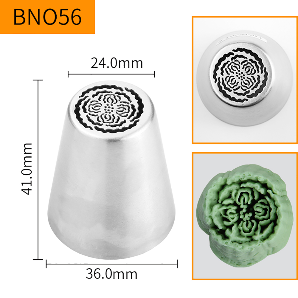 HBBNO56 FDA High Quality Stainless steel 304 Cake Decorating Flower Icing  Nozzle
