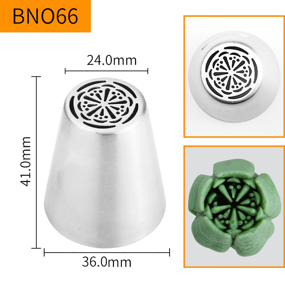 HBBNO66 FDA High Quality Stainless steel 304 Cake Decorating Flower Icing Nozzle