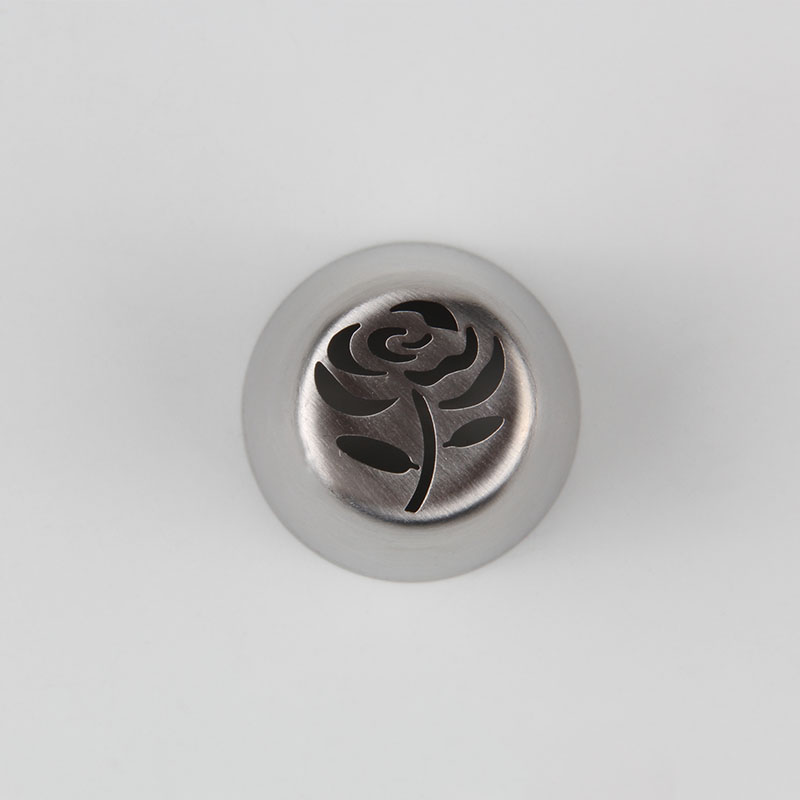 HBVD004 New Valentine's Day Theme Stainless Steel Cake Decorating Nozzle-Rose Flower Design