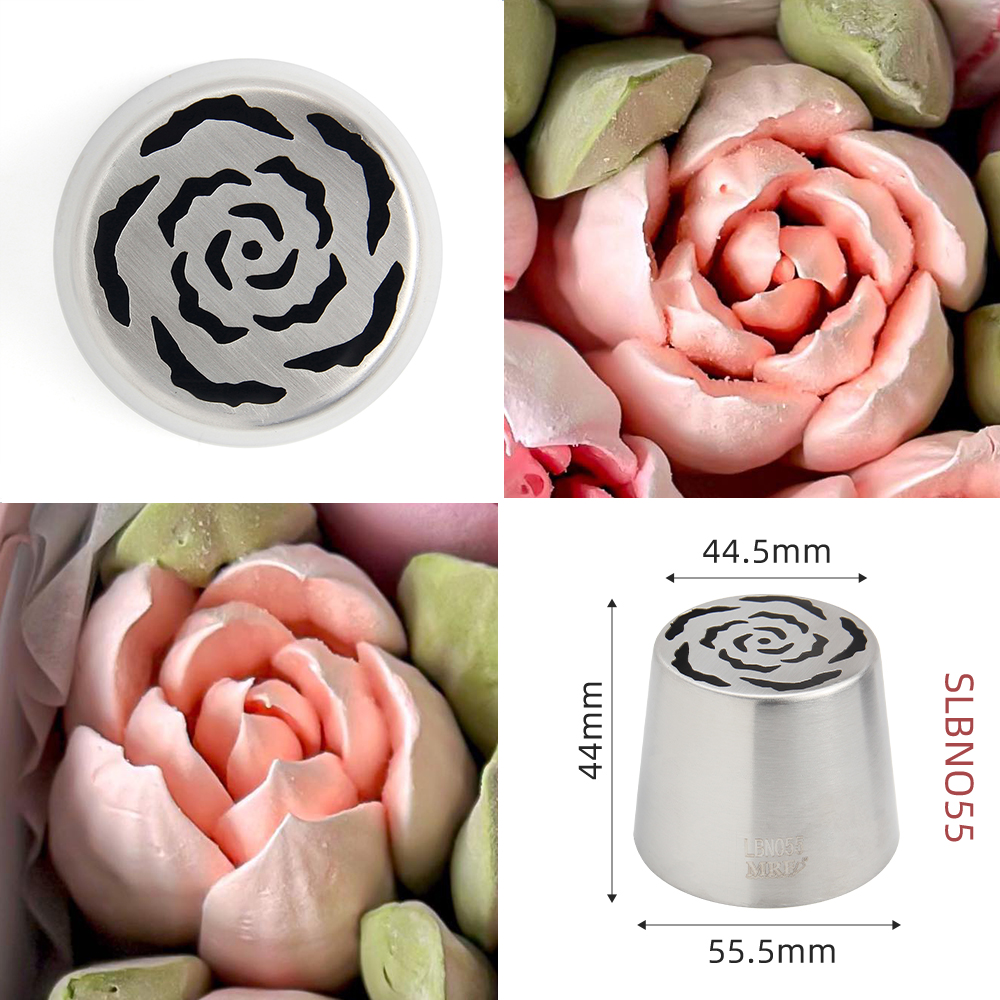 New Arrivals XL Stainless Steel Russian Flower Icing Nozzle Pastry Piping Tips #LBNO55