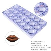CC0020 Polycarbonate Lip Shape Chocolate Mould DIY Baking Mold