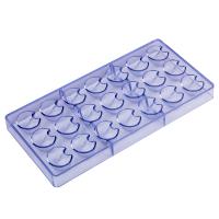 CC0074 Polycarbonate 21 Small U Shapes Chocolate Mould DIY Baking Mold