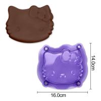 HB1060E Plastic Hello Kitty Cartoon Chocolate Fondant Mold