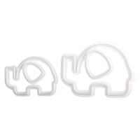 HB1099M Plastic Elephant Shape Cake Fondant Press Cookie Cutters Decoration Molds set
